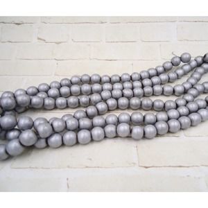Silver Hematite 8mm Round Beads jewelry Making Supplies